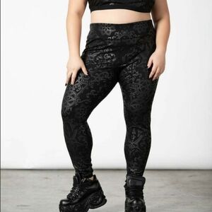 NWT Killstar Light Speed Leggings in Black - 4XL Plus Size